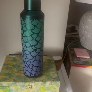 Starbucks Green and Purple Scales Thermos